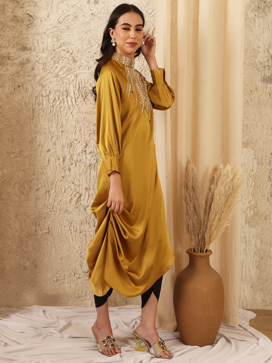 MUSTARD COLLIDE DRESS
