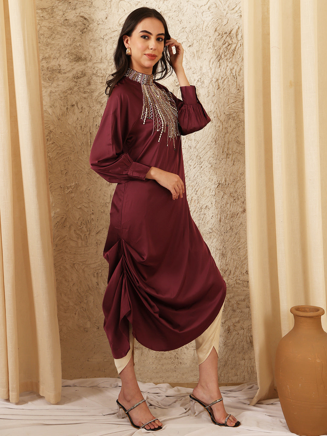PLUM COLLIDE DRESS