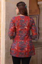 Floral Print Cotton Top