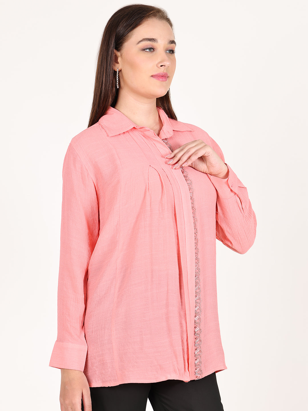 PEACH ROLLER SHIRT