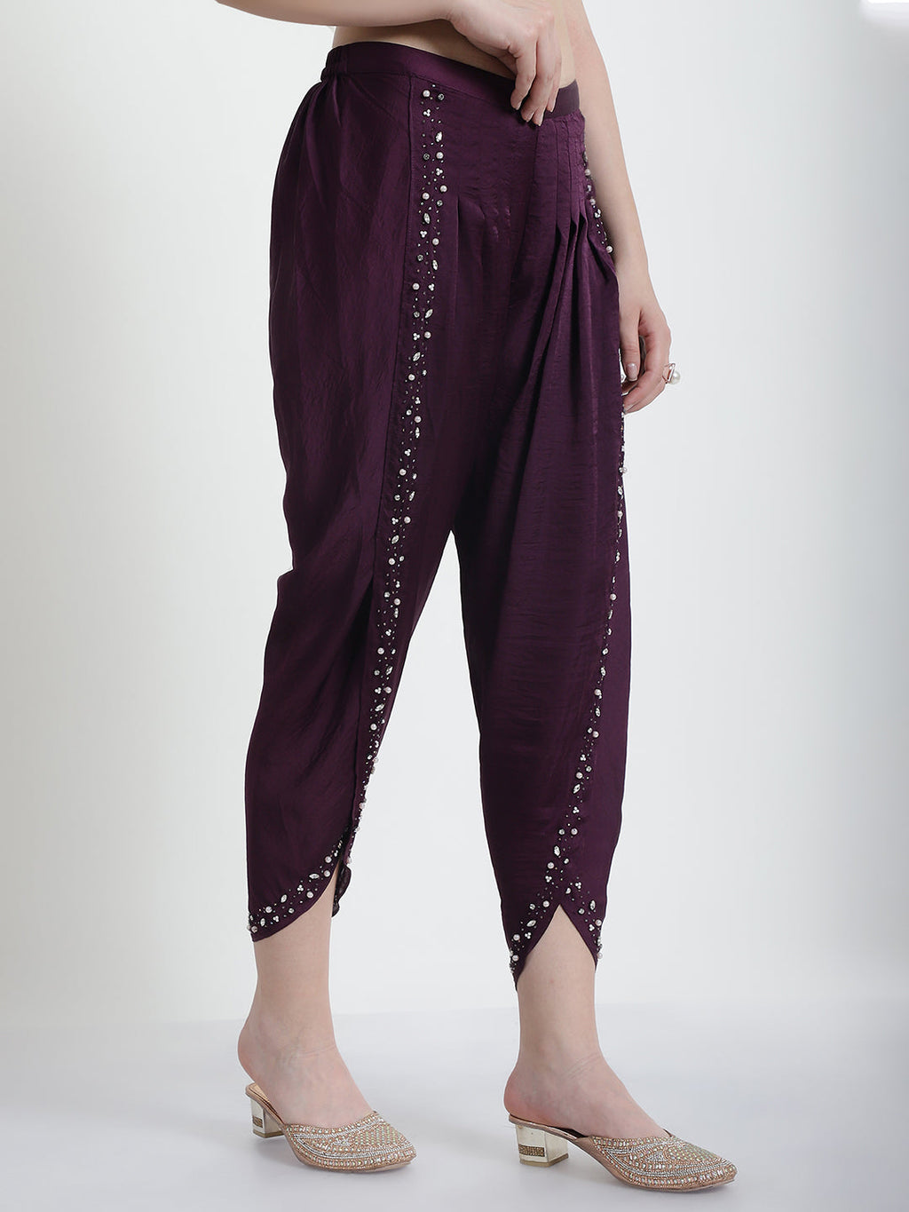 PURPLE SIENNA TULIP PANTS