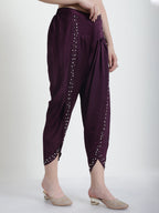 PURPLE SIENNA TULIP PANTS
