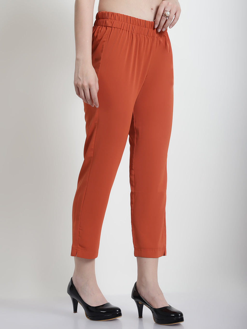 RUST NARROW LEG TROUSER