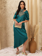 TEAL LOUDLESS DRESS