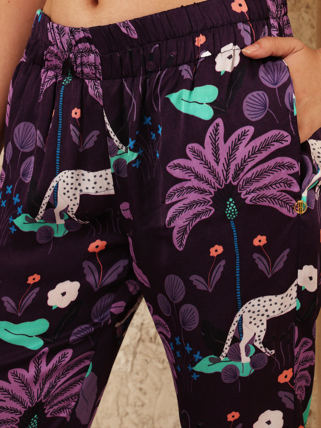 JUNGLE PURPLE CIDER PANTS