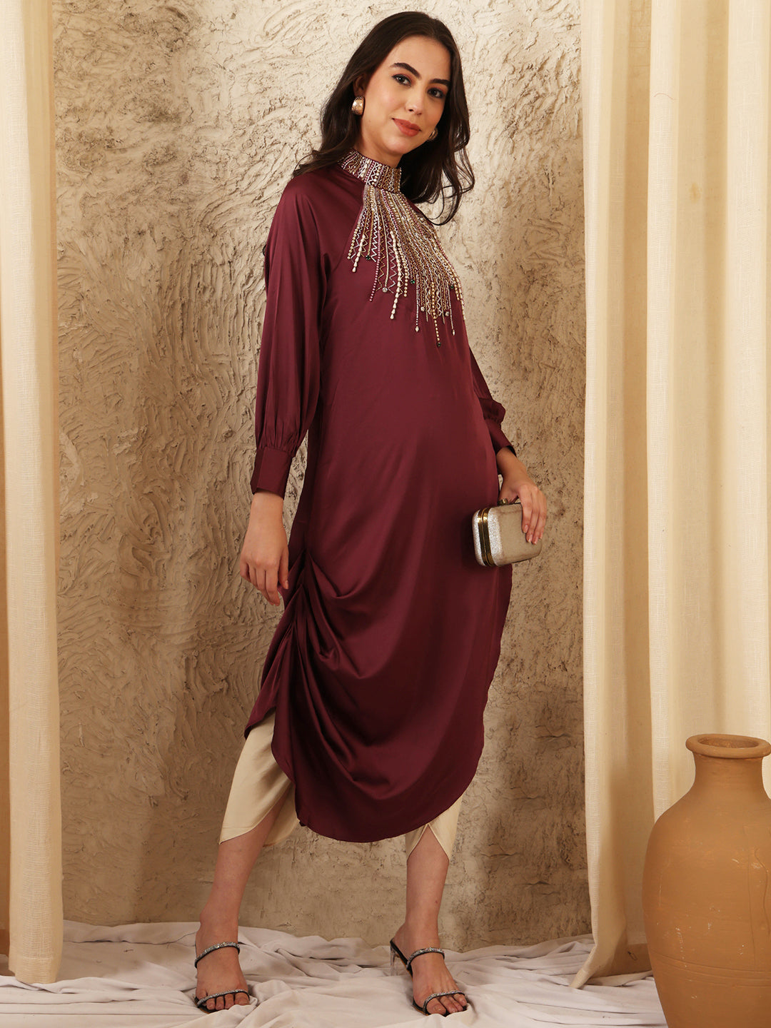 PLUM COLLIDE DRESS