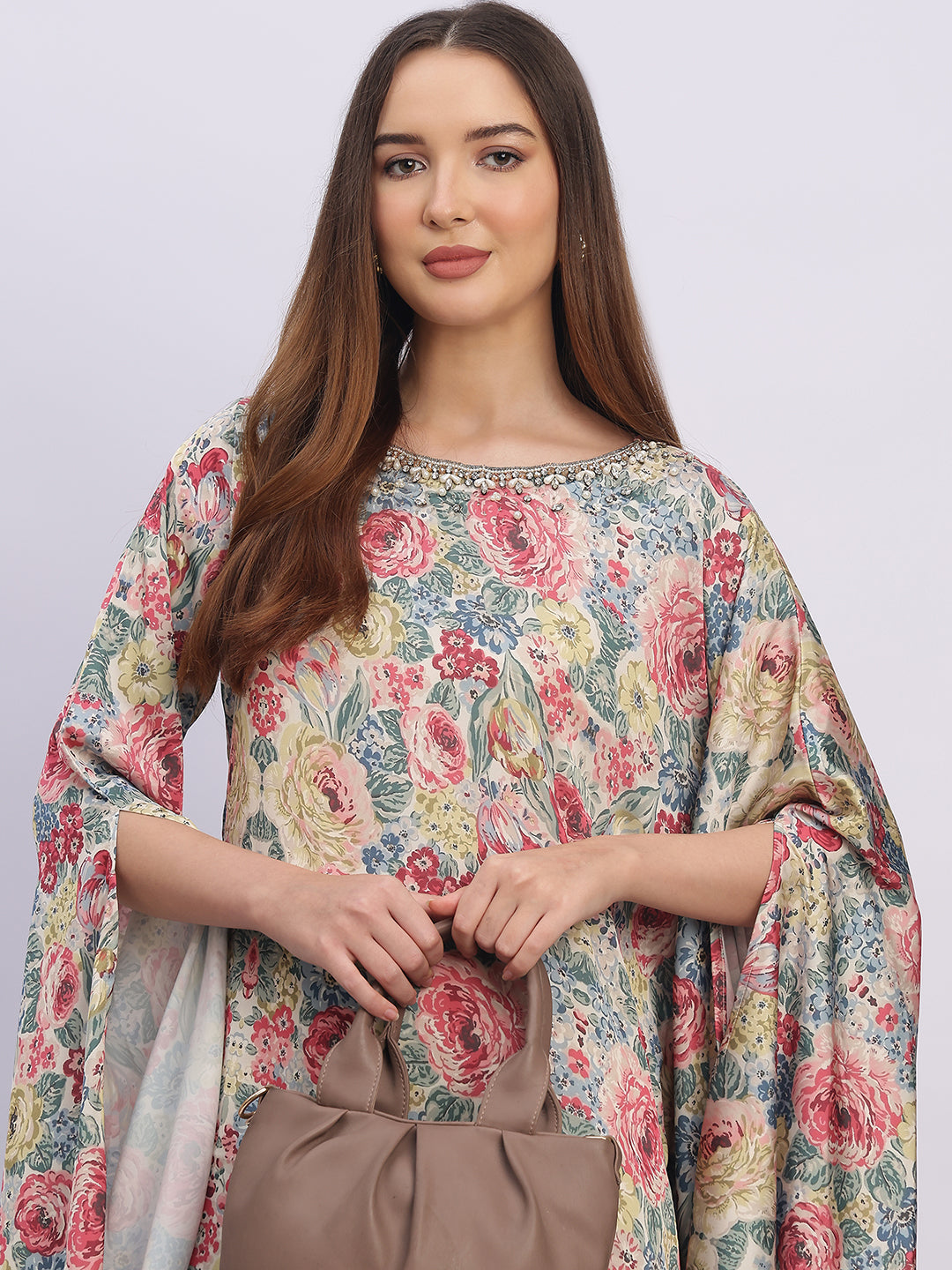 BEIGE ENGLISH GARDEN SIENNA TOP