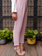 SALMON NARROW LEG TROUSER