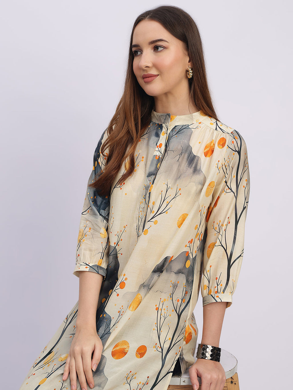 BEIGE MOON LIGHT TUNIC