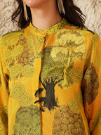 MUSTARD NEEV CONCEAL BUTTON SHIRT