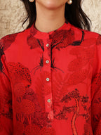 RED NEEV KAFTAN