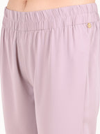 DUSTY PINK NARROW LEG TROUSER