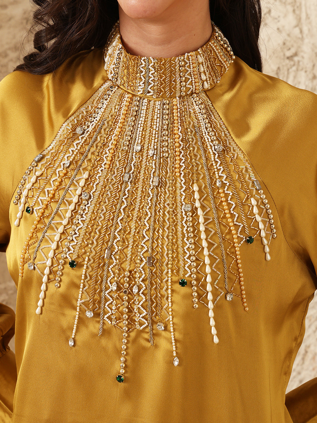 MUSTARD COLLIDE DRESS