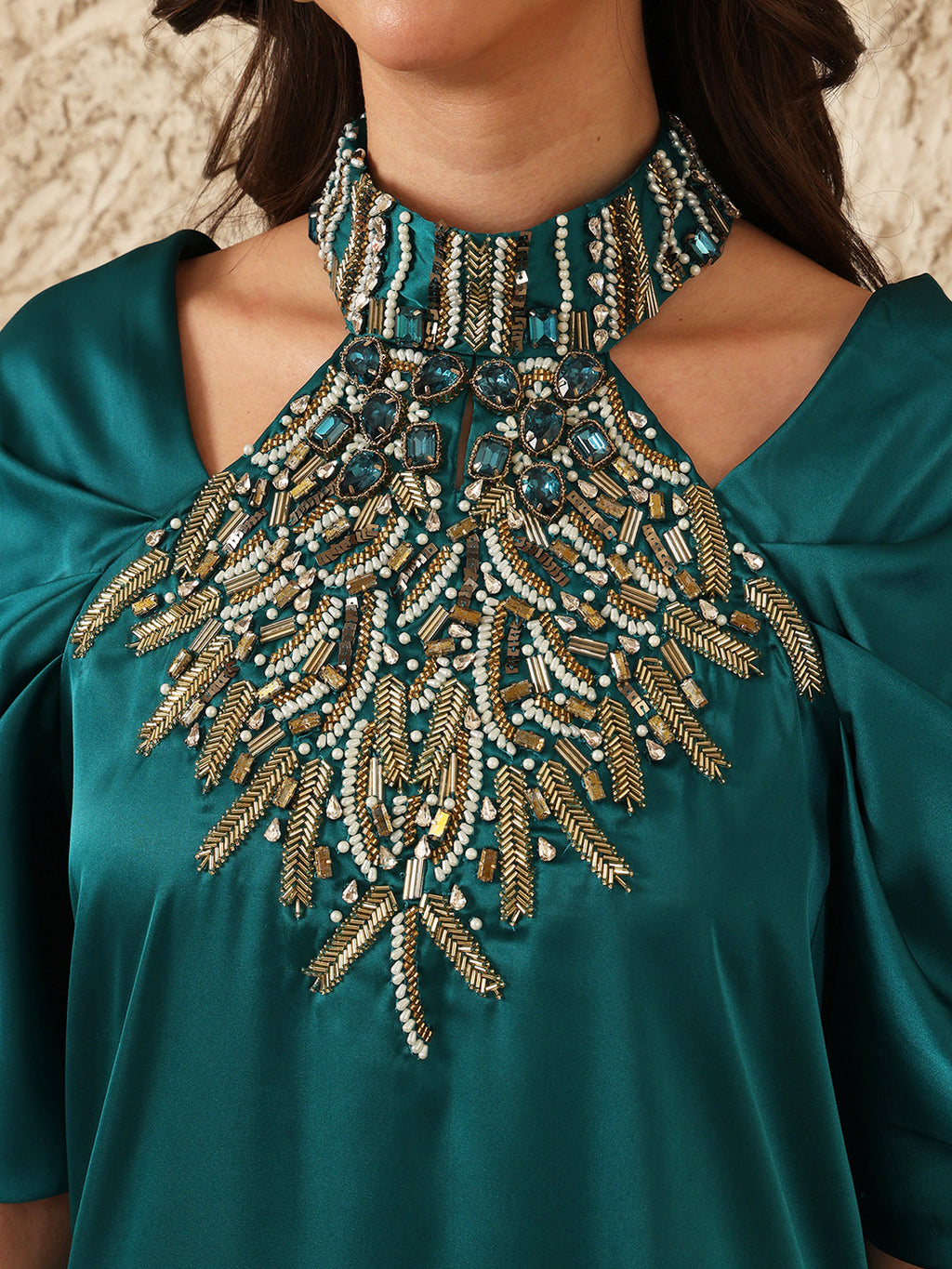 TEAL LOUDLESS DRESS