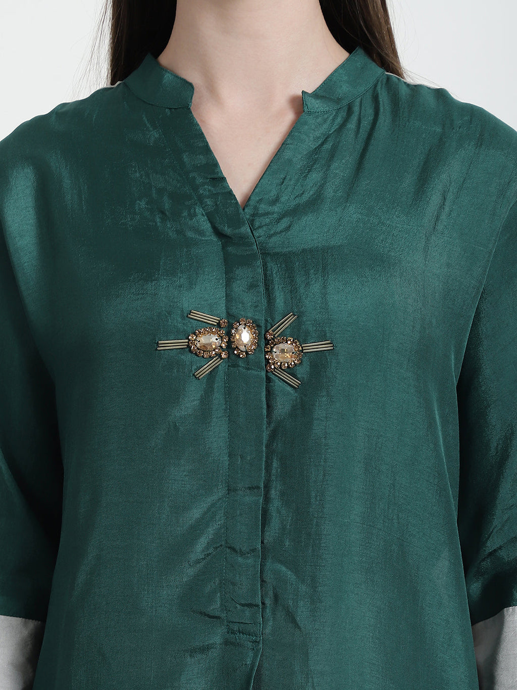 EMERALD GREEN / GREY RESORT CO-ORD SET
