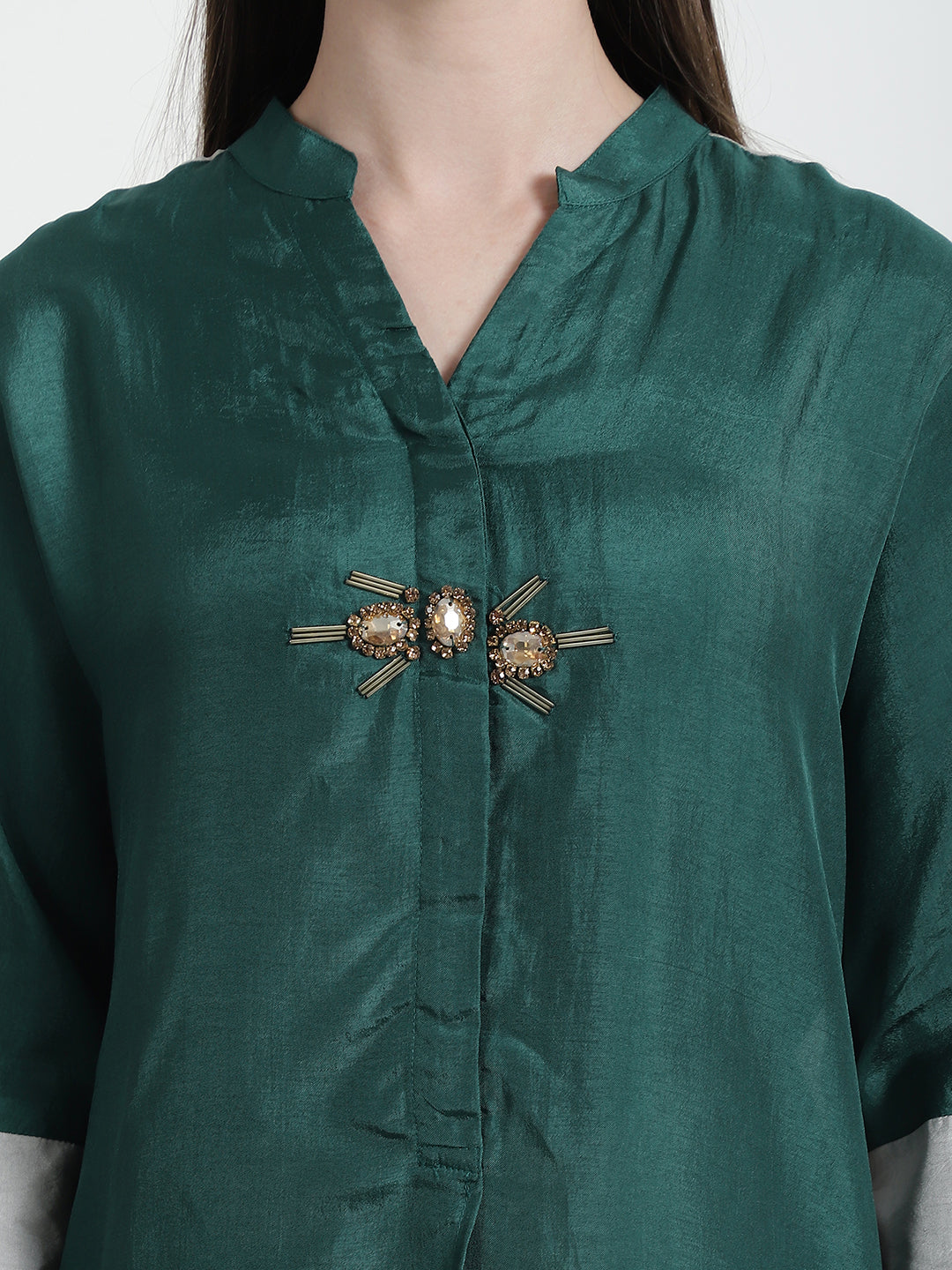 EMERALD GREEN / GREY RESORT CO-ORD SET