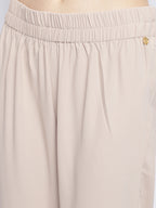 BEIGE NARROW LEG TROUSER