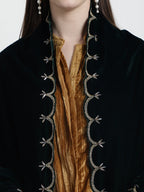 EMERALD GREEN BEADED SHAWL