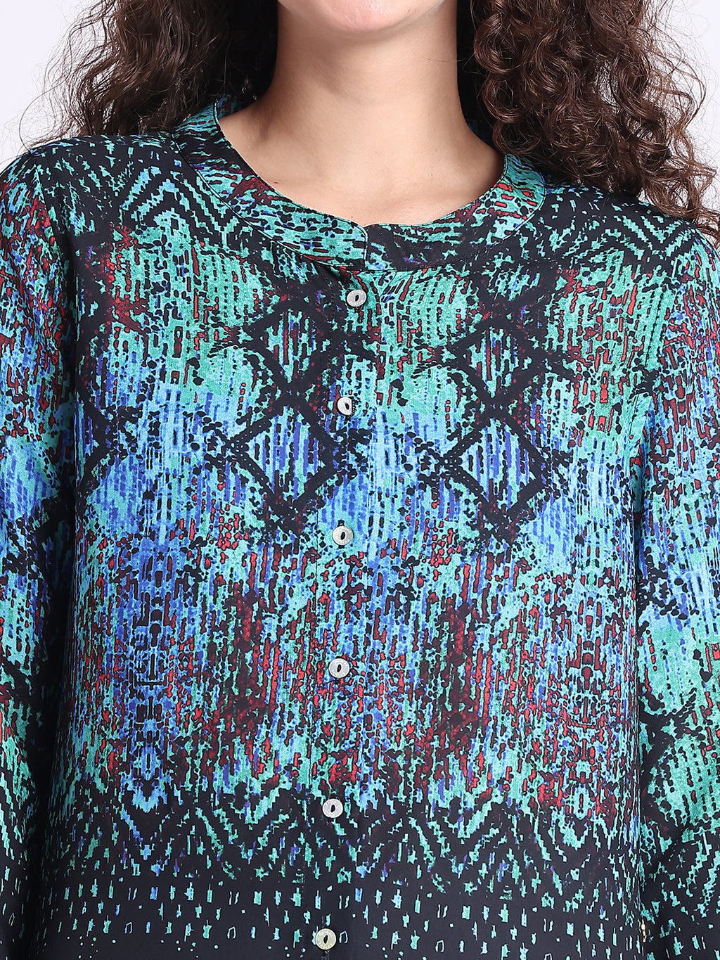 GREEN SNAKE BUTTON DOWN SHIRT