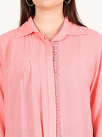 PEACH ROLLER SHIRT