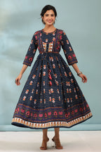 Women Printed Pure Cotton Ethnic Dresses