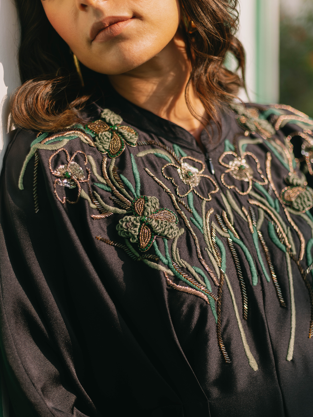 BLACK BLOSSOM DRESS