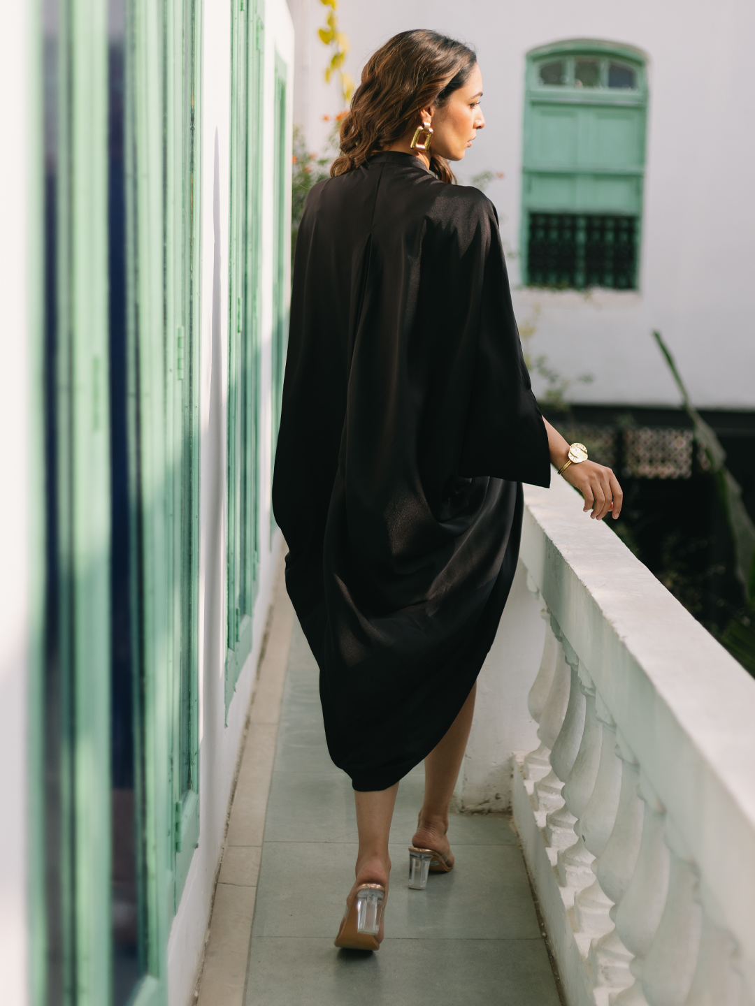 BLACK BLOSSOM DRESS