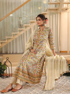 Women Floral Printed Regular Pure Cotton Kurta with Trousers & With Dupatta