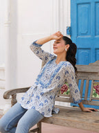 Ethnic Motifs Print Pure Cotton Top