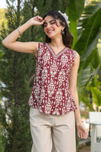 Print Cotton Top
