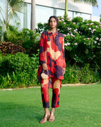 RED CRYPTO TROUSER