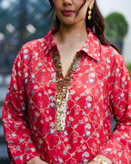 RED PANAG AARNA TUNIC