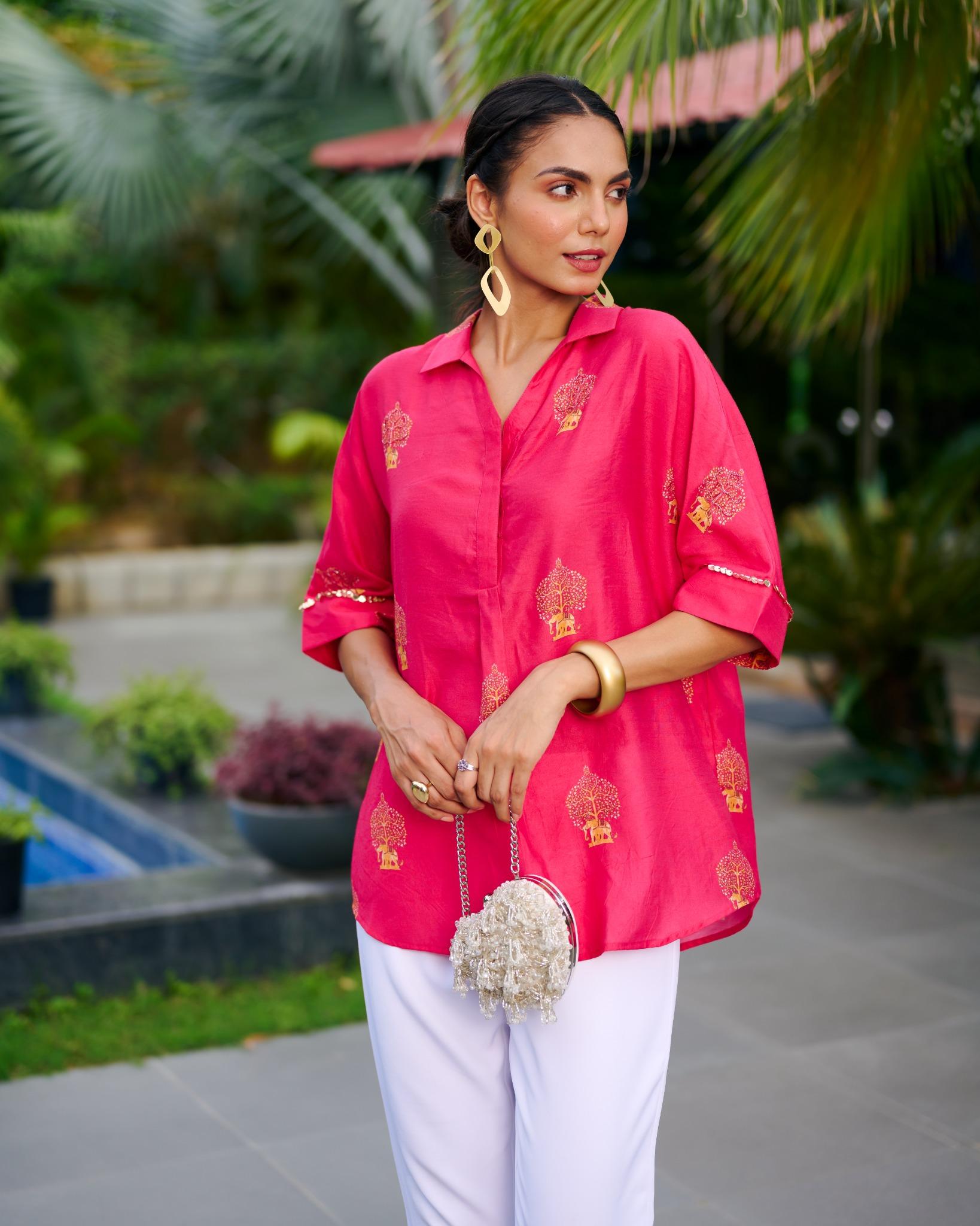 PINK INDIANA ZOE SHIRT