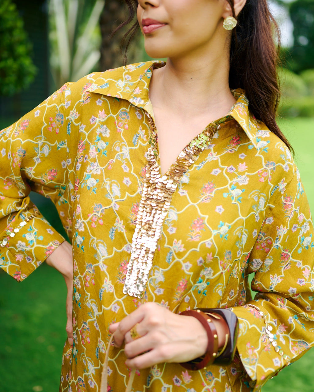 MUSTARD PANAG AARNA TUNIC