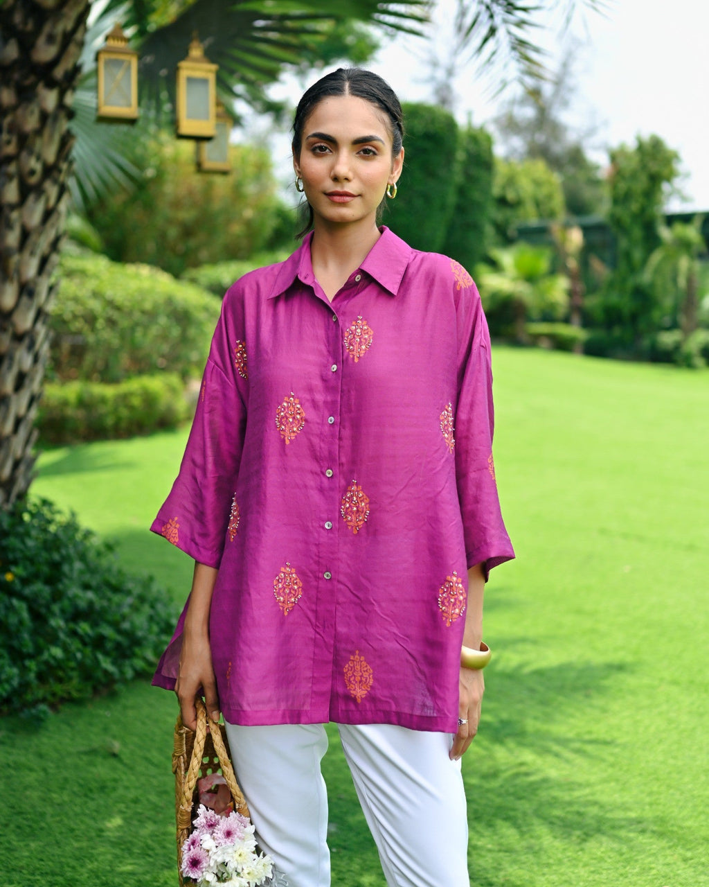 PURPLE INDIRA PETRA SHIRT