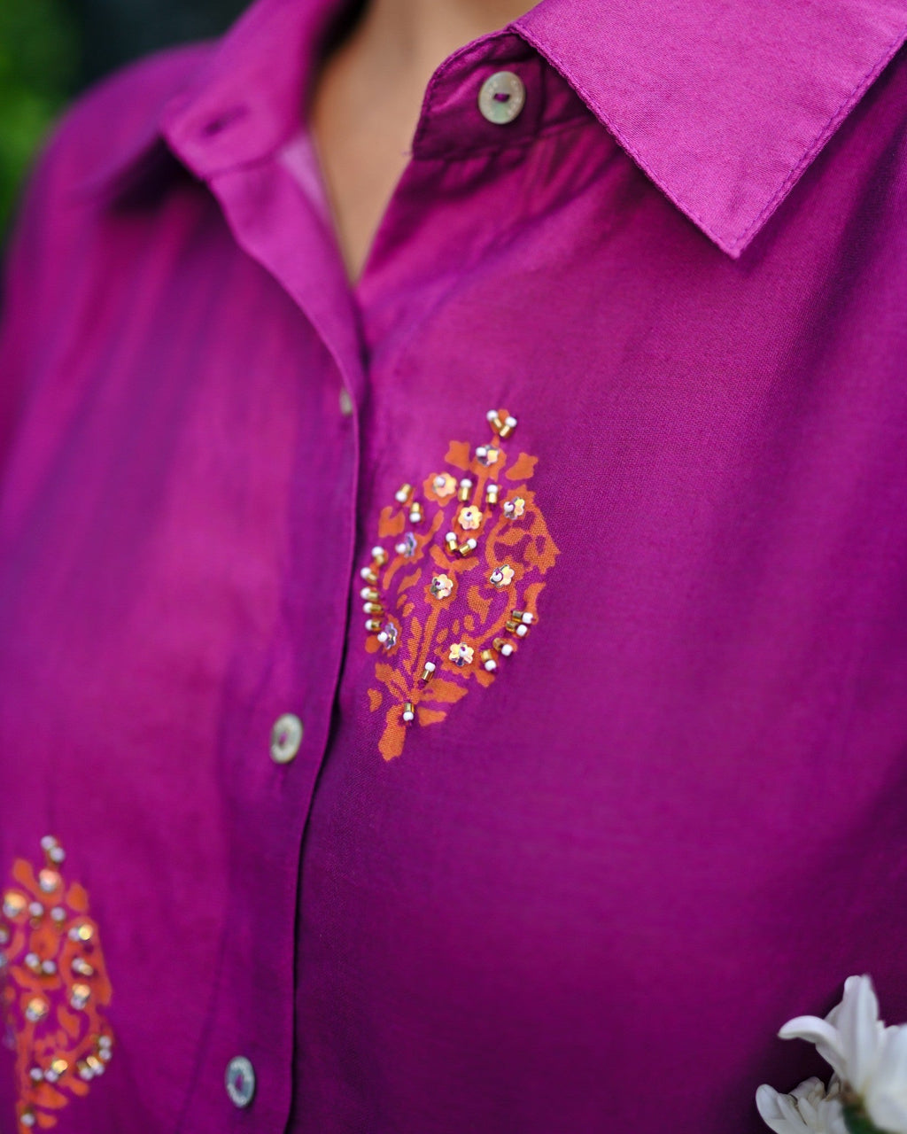 PURPLE INDIRA PETRA SHIRT