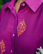 PURPLE INDIRA PETRA SHIRT