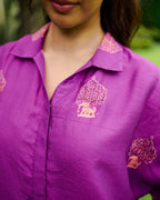 PURPLE INDIANA ZOE SHIRT