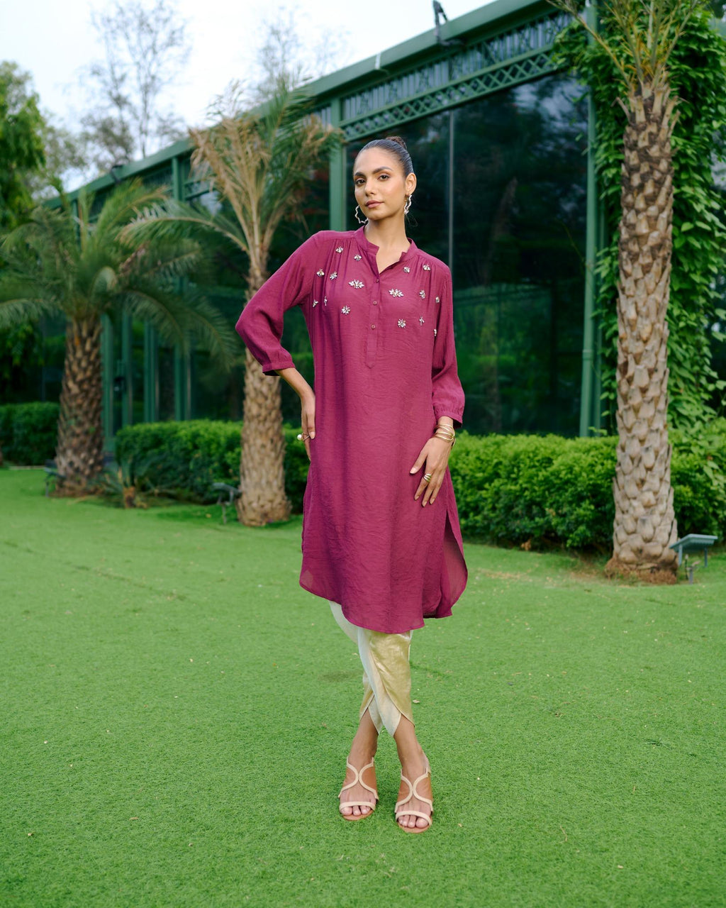 WINE BUG GATHERED TUNIC