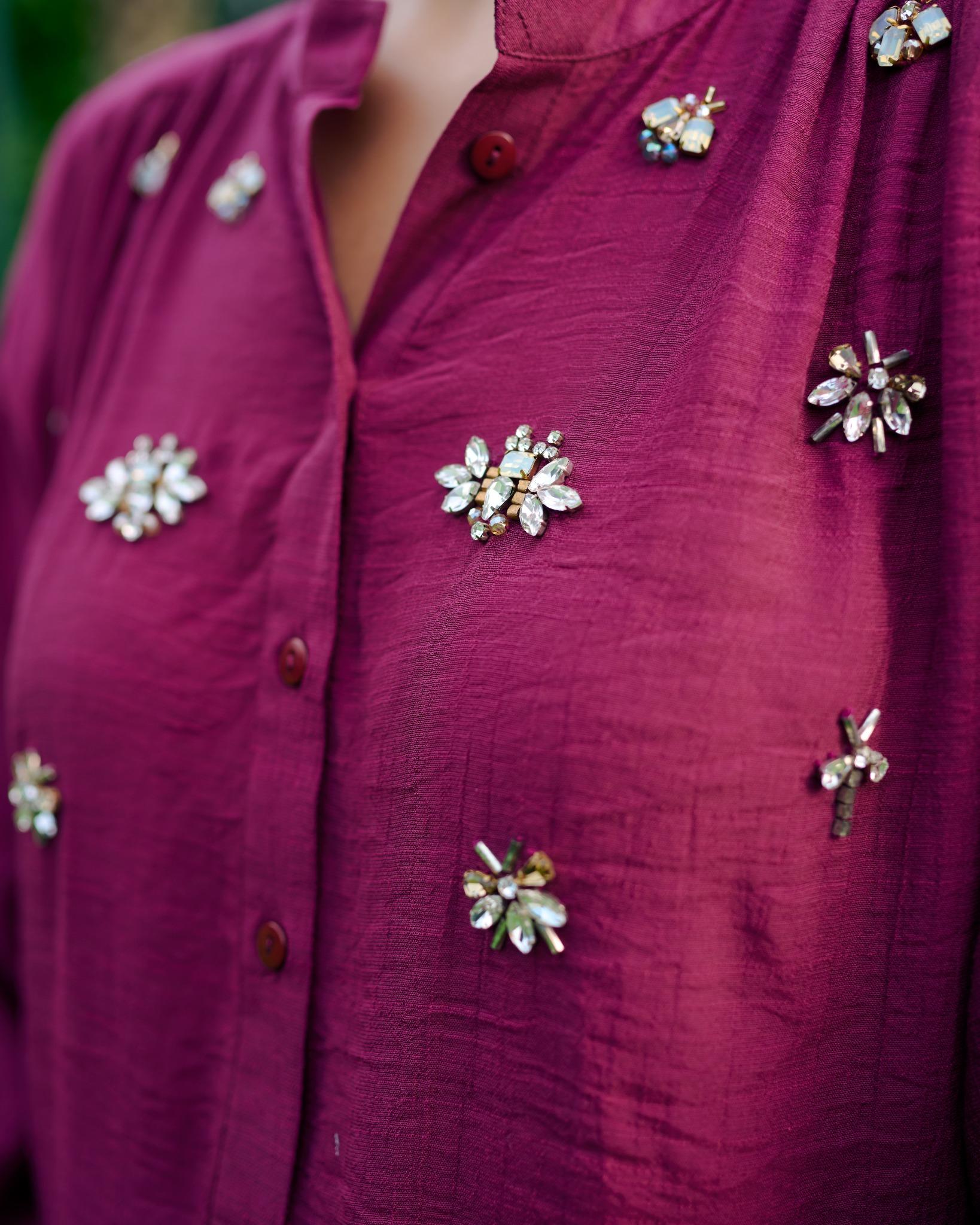 WINE BUG GATHERED TUNIC