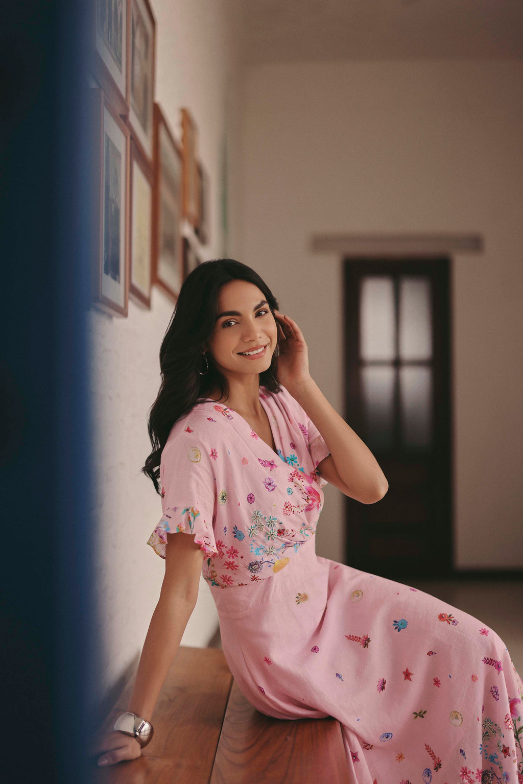 PINK YASMIN OSCAR DRESS