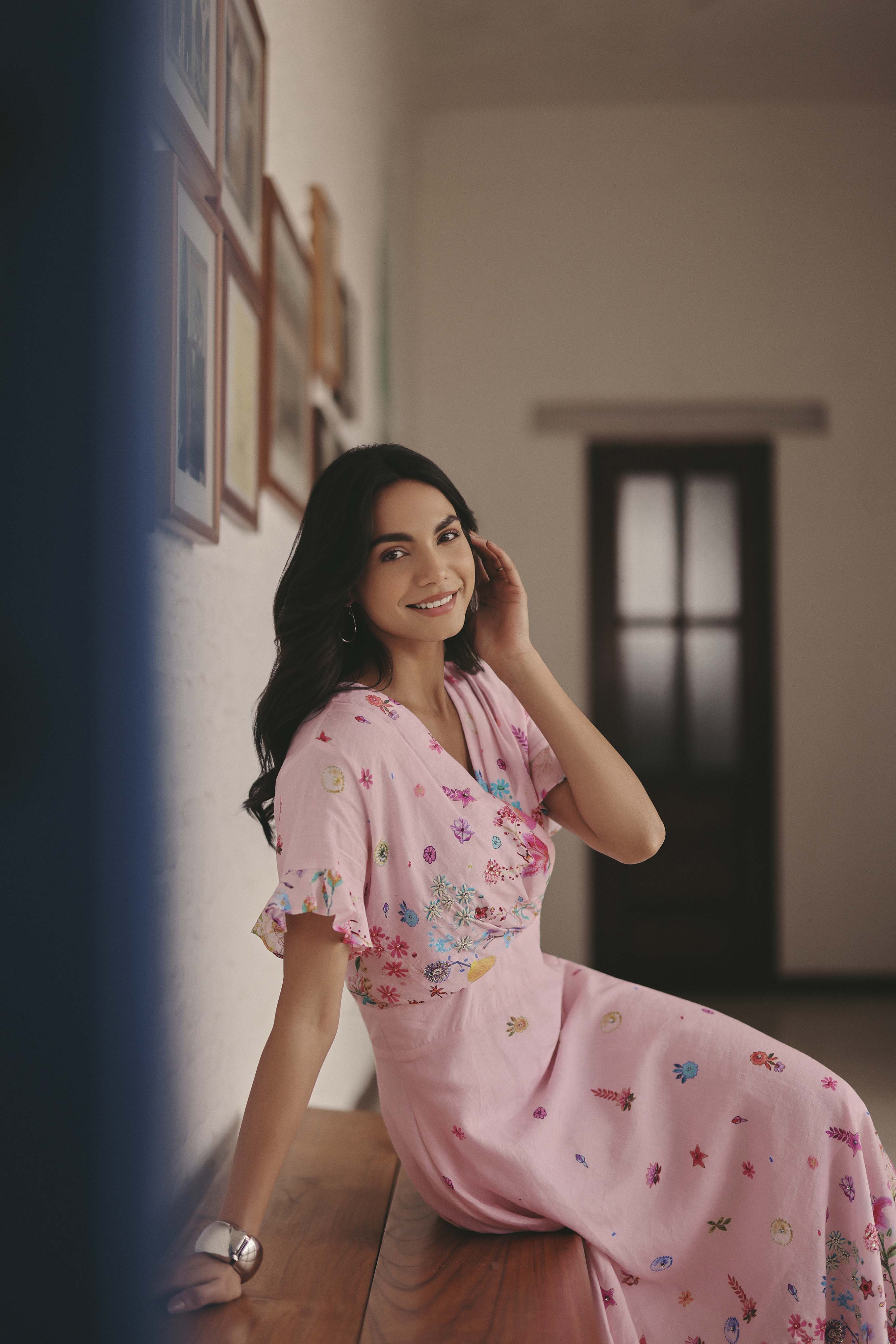 PINK YASMIN OSCAR DRESS