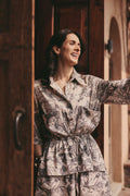 BEIGE ASIAN COUNTRYSIDE PALOMA DRESS