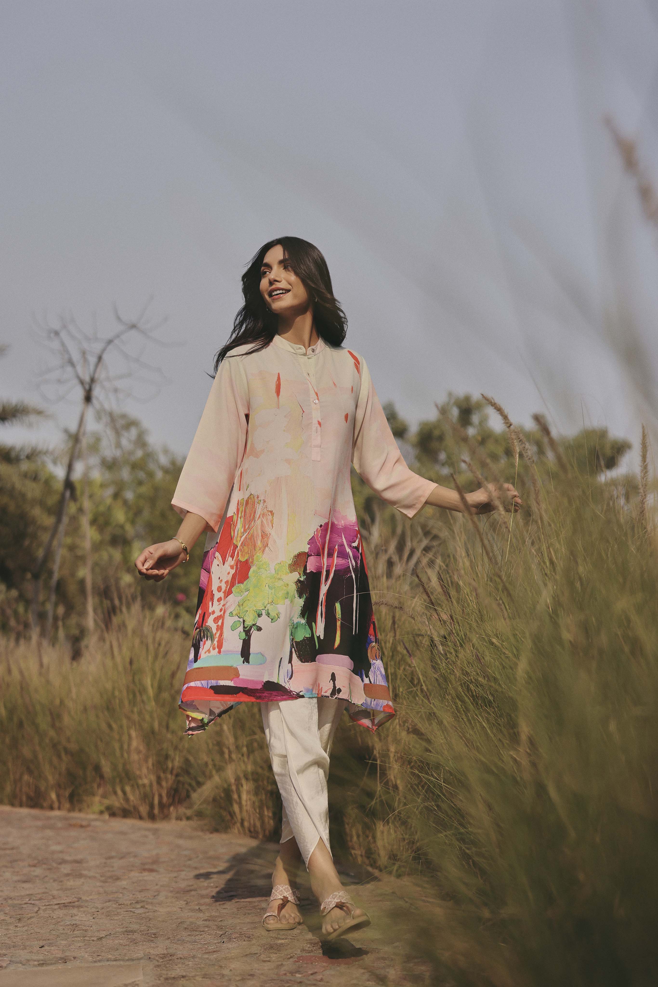 SAAD PINK KAFTAN
