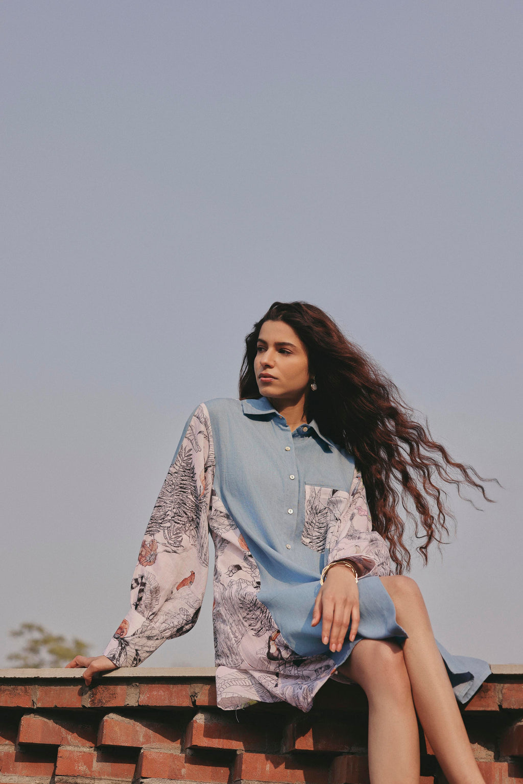 DENIM BLUE INKWILD ZERA DRESS