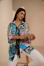 BLUE CALISTA ELAN SHIRT