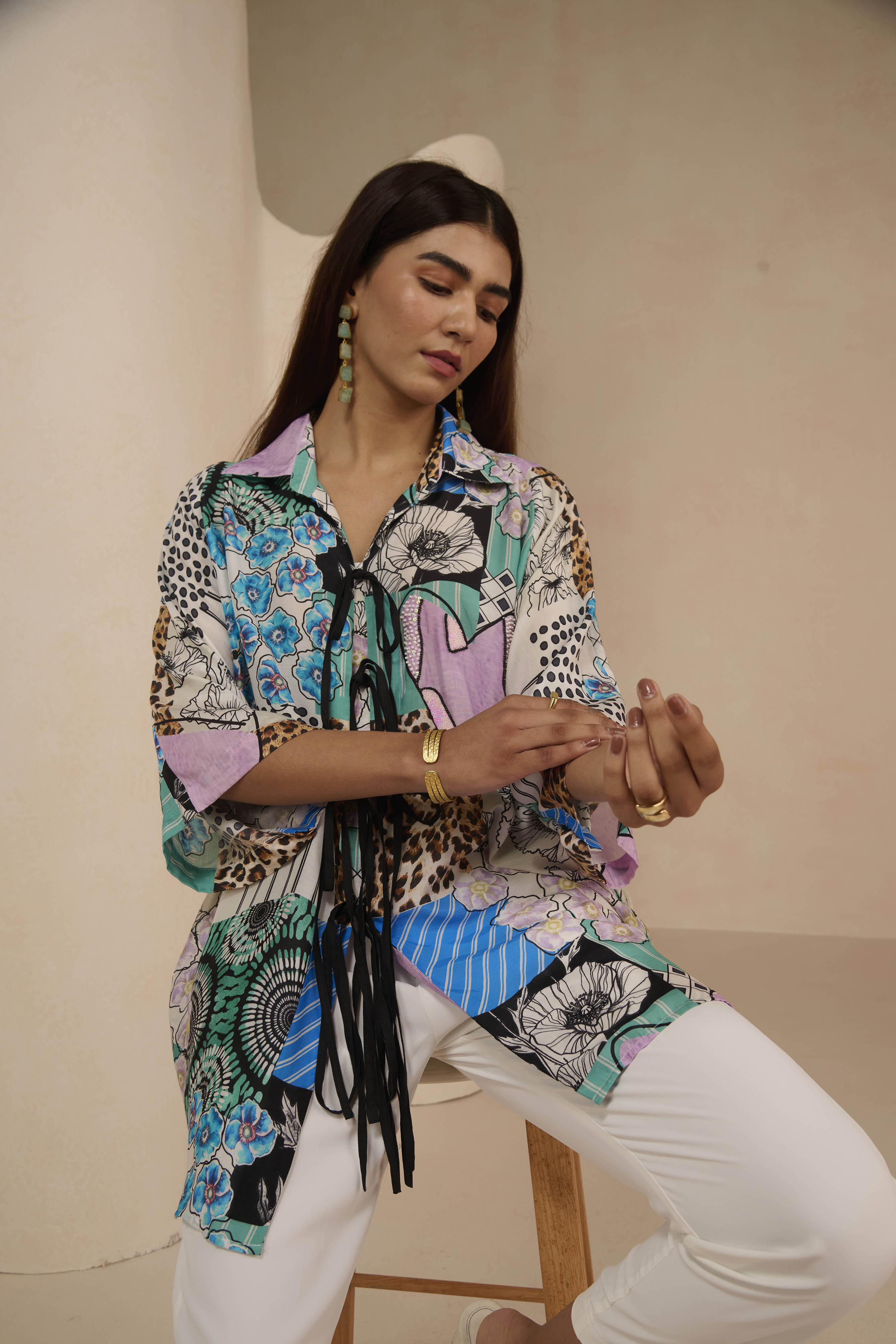 BLUE CALISTA ELAN SHIRT
