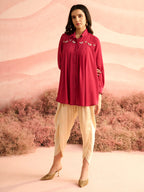 RANI BUGS YOKE PLEATED SHIRT