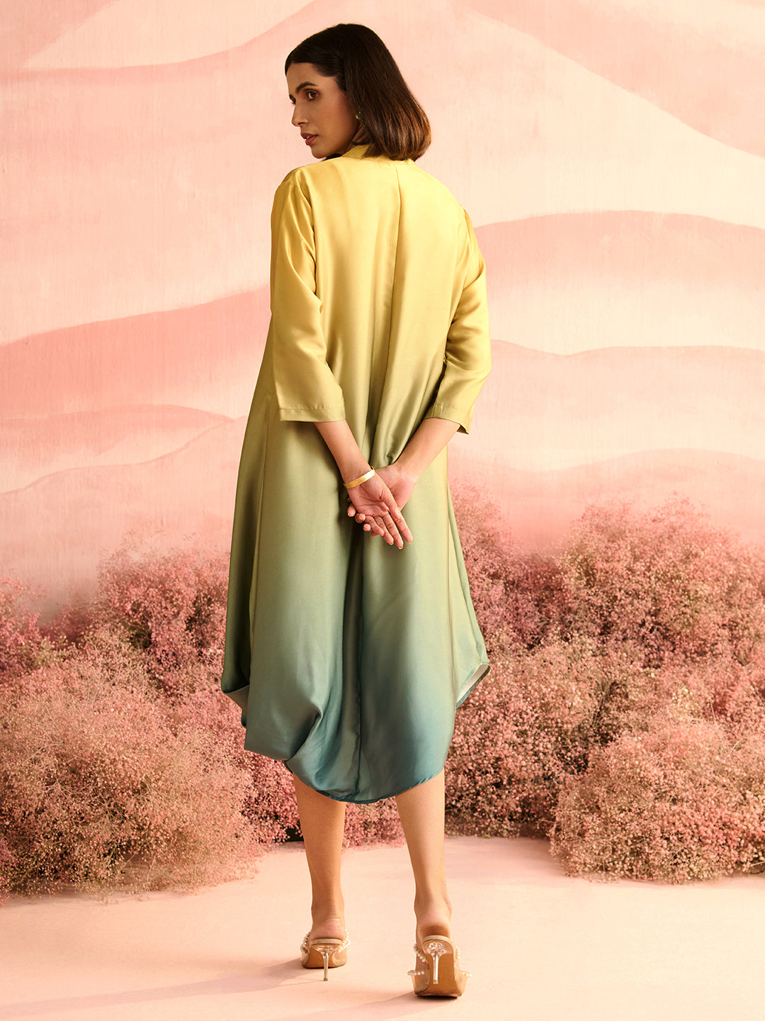 YELLOW OMBRE MANOR DRESS