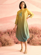YELLOW OMBRE MANOR DRESS